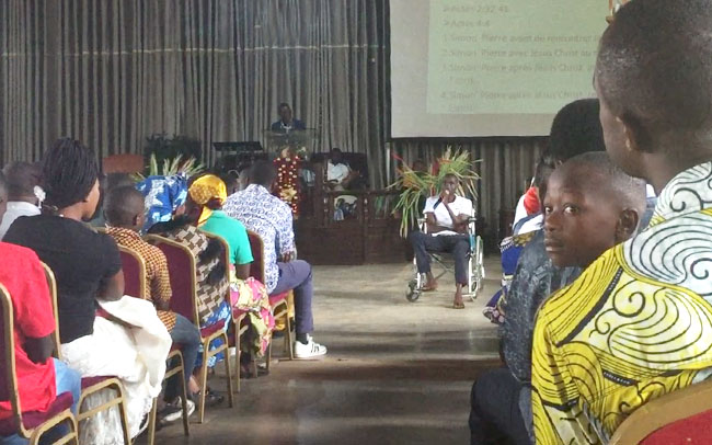 Dieu-Merci shares his testimony of God&rsquo;s faithfulness at church.